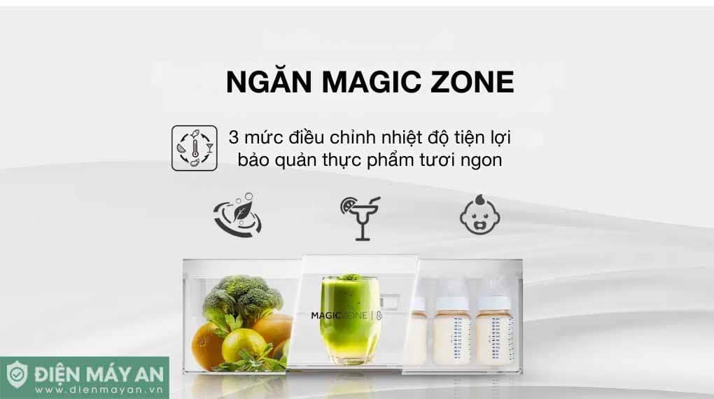 Tủ lạnh Aqua Inverter 410 lít Multi Door AQR-M466XA(CBC)